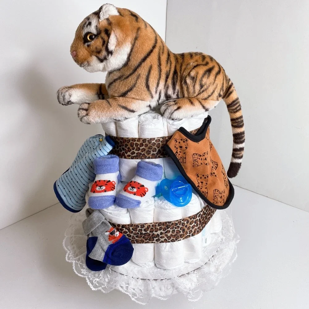Tiger Diaper Cake